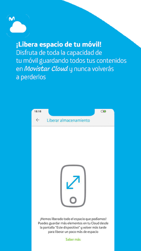 Android application Movistar Cloud screenshort