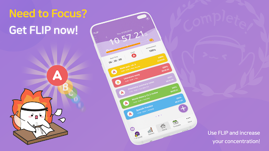 FLIP – Pengatur Waktu Fokus untuk Belajar MOD APK (Premium Tidak Terkunci) 1