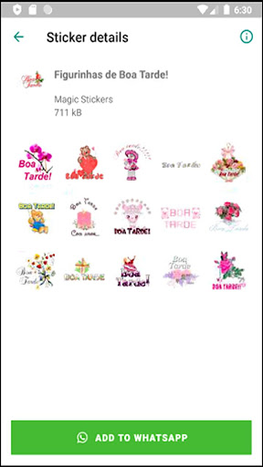 Figurinhas de Boa Tarde WAStickers
