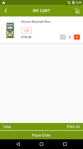 MyHome Grocery Screen 3