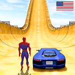 Cover Image of Tải xuống Superhero Car: Mega Ramp Games 2.42 APK