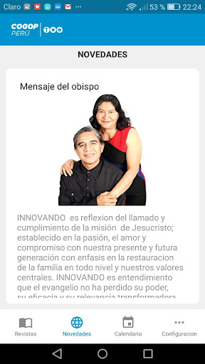 COGOP Perú App Screen 2