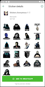 Stickers de Anonymous