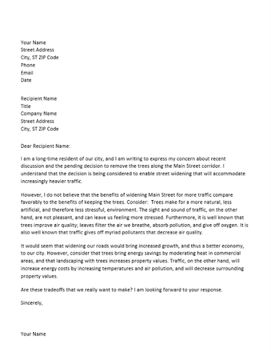 Formal Letter Templates Screen 3