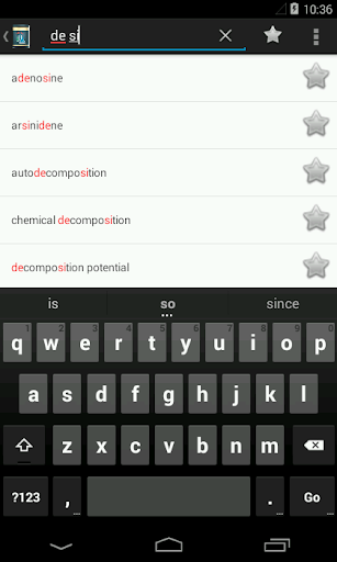 Chemistry Dictionary. Glossary Screen 3