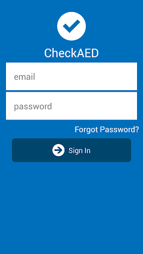 Android application CheckAED screenshort