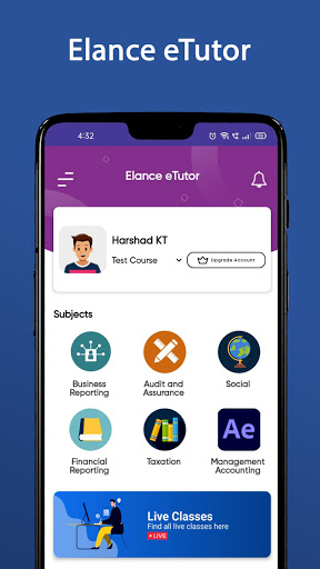 Android application Elance Learning App screenshort