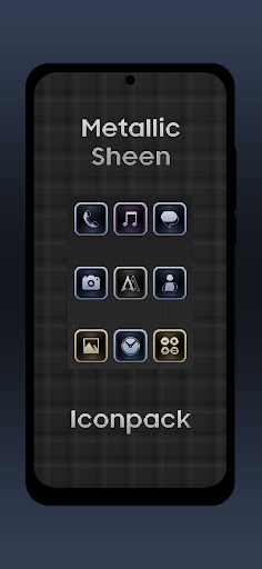 Screenshot of Metallic Sheen Icon Pack