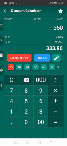 Discount Calculator (Offline) Screen 2