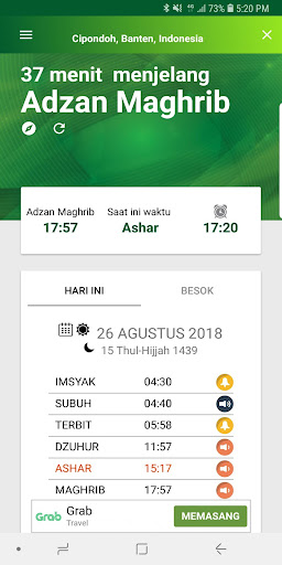 Waktu adzan ashar hari ini
