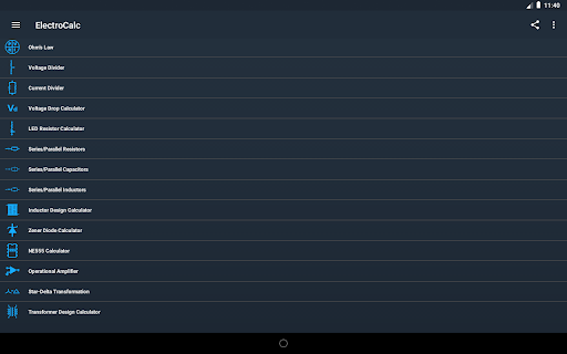 ElectroCalc - Electronics - Tools - apps