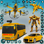 Cover Image of Download Bus Robot Car Drone Robot Game  APK