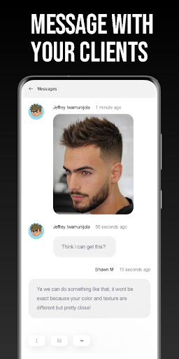 Android application Barbercita screenshort