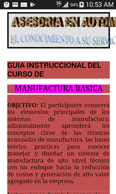 Manufactura Basica - 1.0 - (Android)