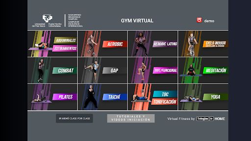 Android application EHU - Gym virtual screenshort