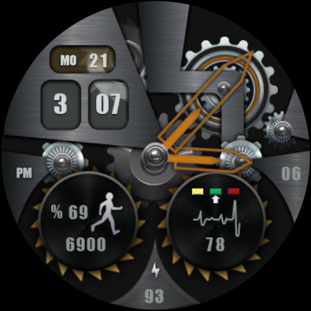 W-Design WOS058 - Watch Face Screen 2