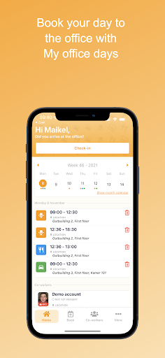 Android application My office days screenshort