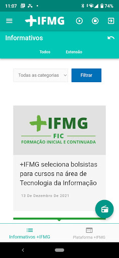 Android application +IFMG screenshort