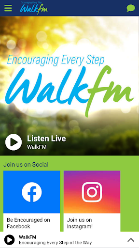 Android application WalkFM screenshort