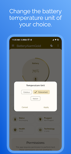 BatteryAlarmGold Screen 3