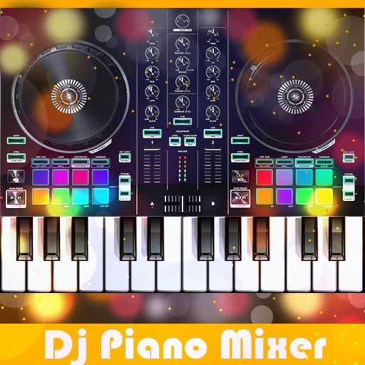 DJ Mixer piano and Virtual DJ