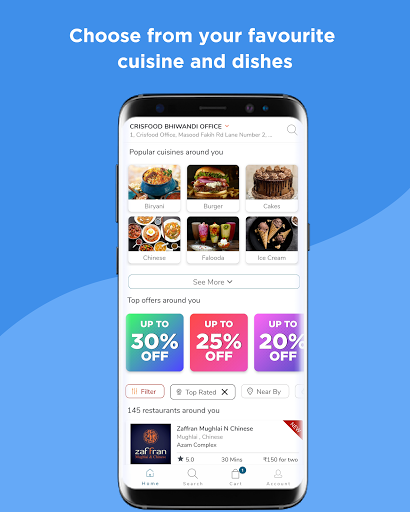 Crisfood Food Order & Delivery Screen 2
