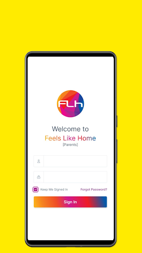 Android application Feels Like Home (Parents) screenshort