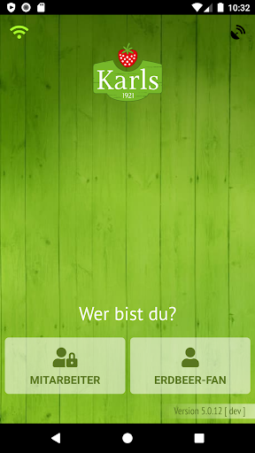 Android application Erdbeer-App screenshort