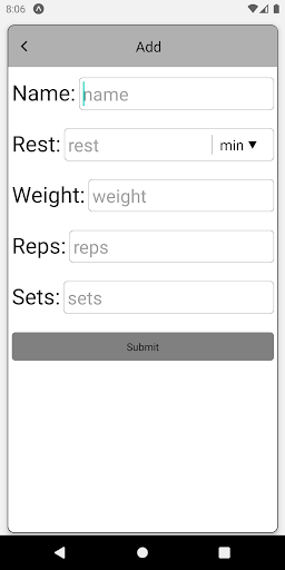 Workout Blueprint Screen 3