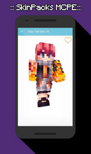 SkinPacks fairytail for Minecr