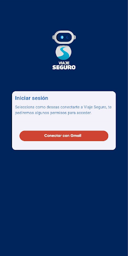 Android application Viaje Seguro screenshort