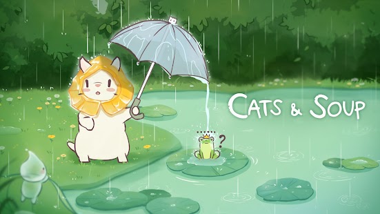 Cats & Soup - かわいい猫ゲームのスクリーンショット