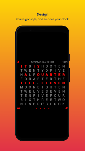 Android application WordClock++ screenshort