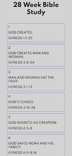 Android application BibleStudy 28Weeks + KJV Audio screenshort