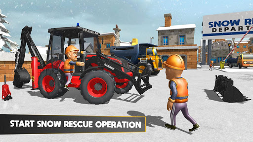 Snow Plow Truck Excavator Game 1.0.3 screenshots 1