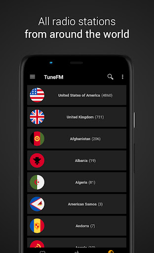 Screenshot of Internet Radio Player - TuneFm