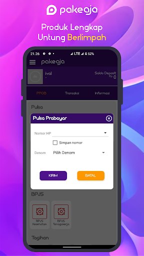 Pake Aja - Pulsa & PPOB Screen 3