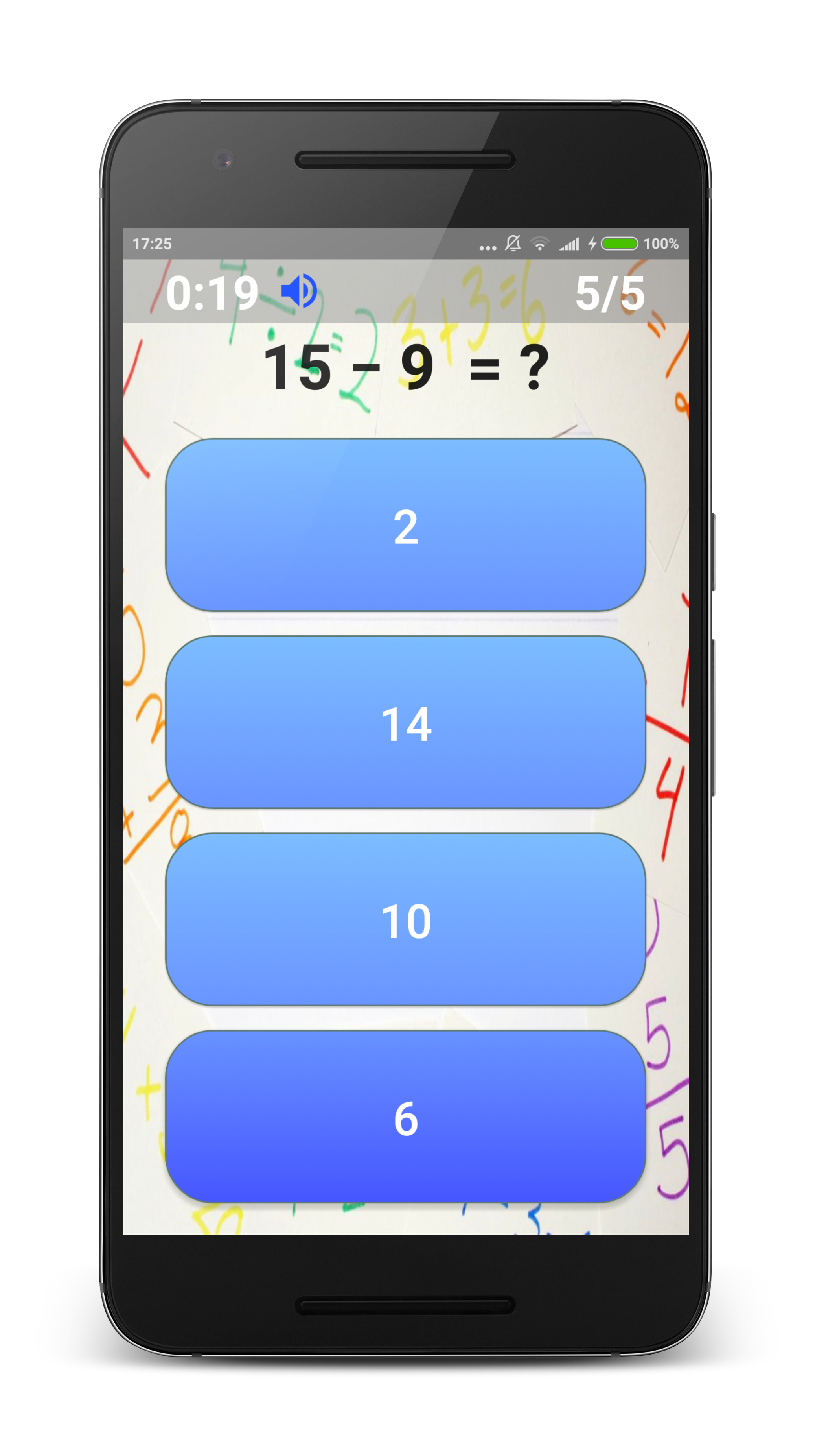 Android application Hardest Math Game screenshort