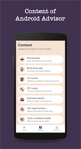 Android Advisor: learn quickly Screen 2