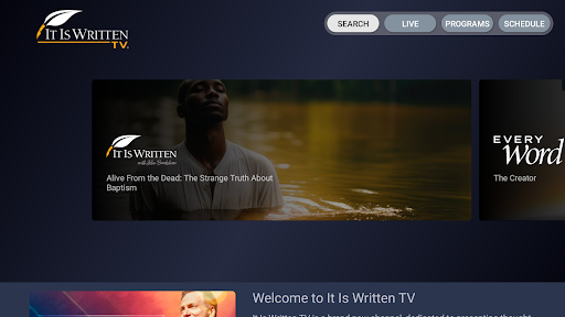 Screenshot of It Is Written TV
