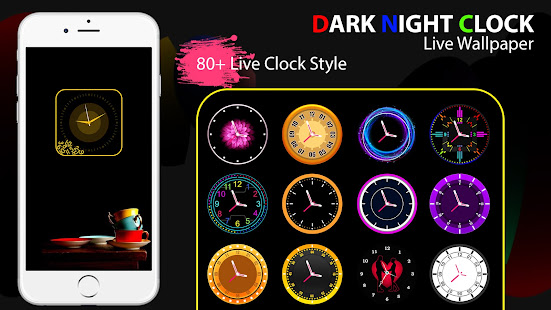 Dark Night Clock Live Wallpaper : Clock WallPaper for PC / Mac / Windows  11,10,8,7 - Free Download 
