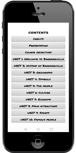 Android application Barranquilla Bilingüe screenshort