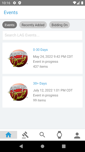 LAG Marketplace Screen 2