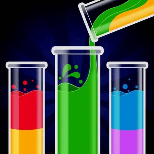 Water sort: colour puzzle game logo