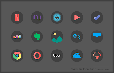 Black Pie - Icon Pack