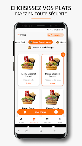Android application O’TBC screenshort
