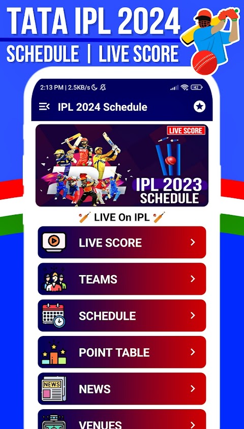 IPL 2024 Schedule & Live Scoreのおすすめ画像1