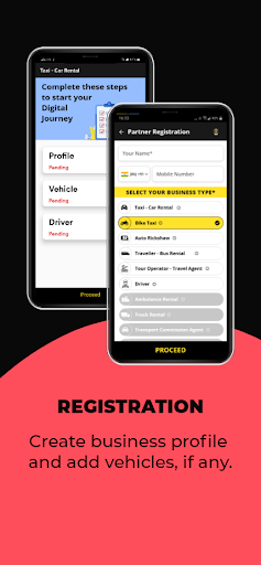 Yellow Plate Partner & Driver Screen 2