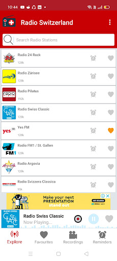 Radio Swiss : Online FM App Screen 2