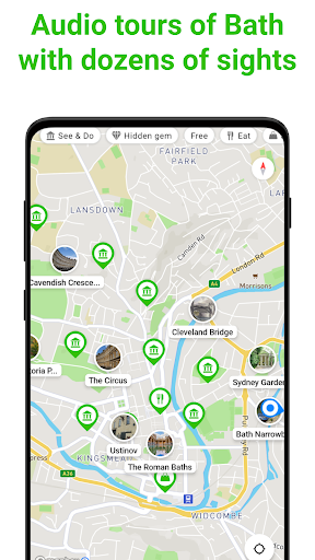 Android application Bath Audio Guide by SmartGuide screenshort